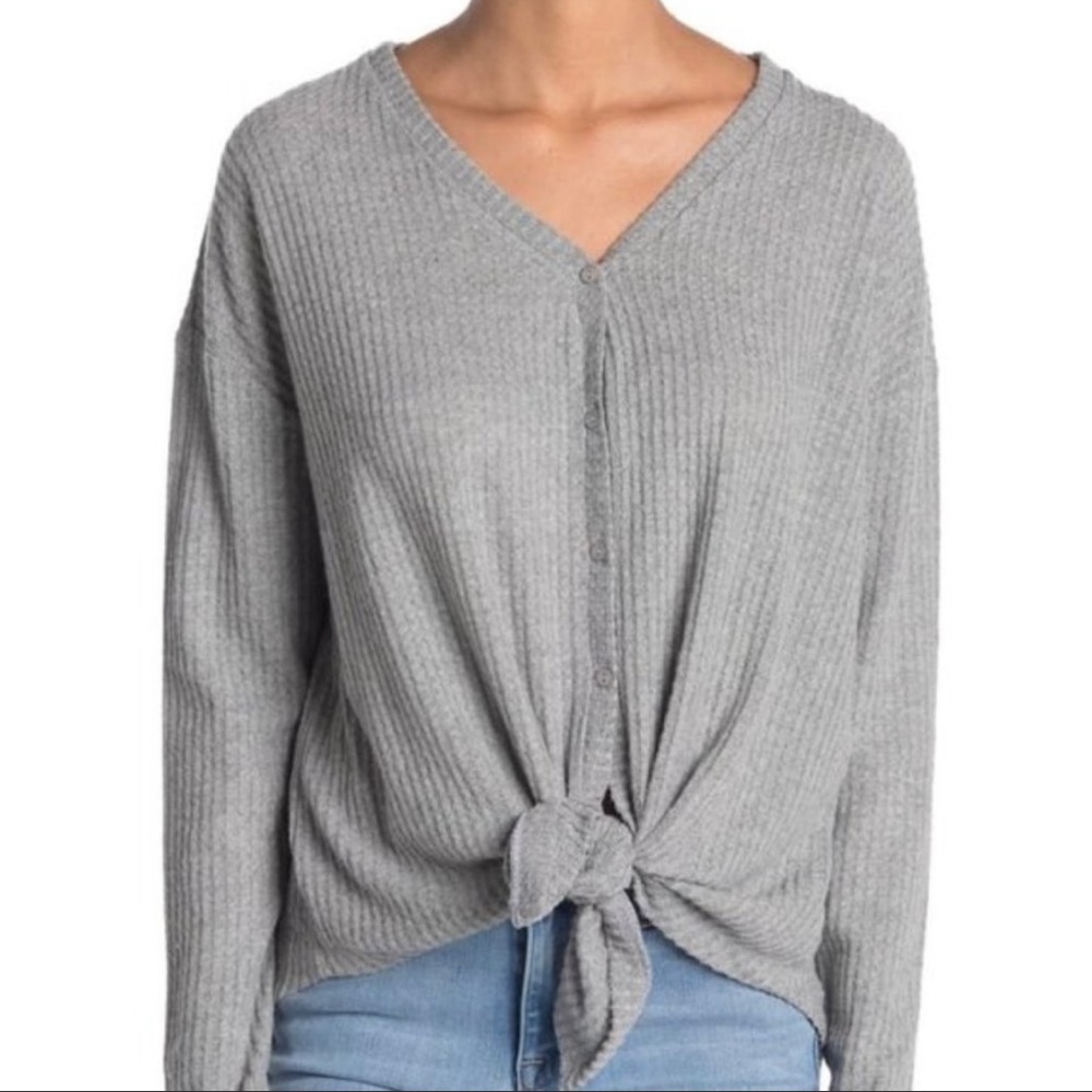 Gibson Waffle knit long-sleeve top
